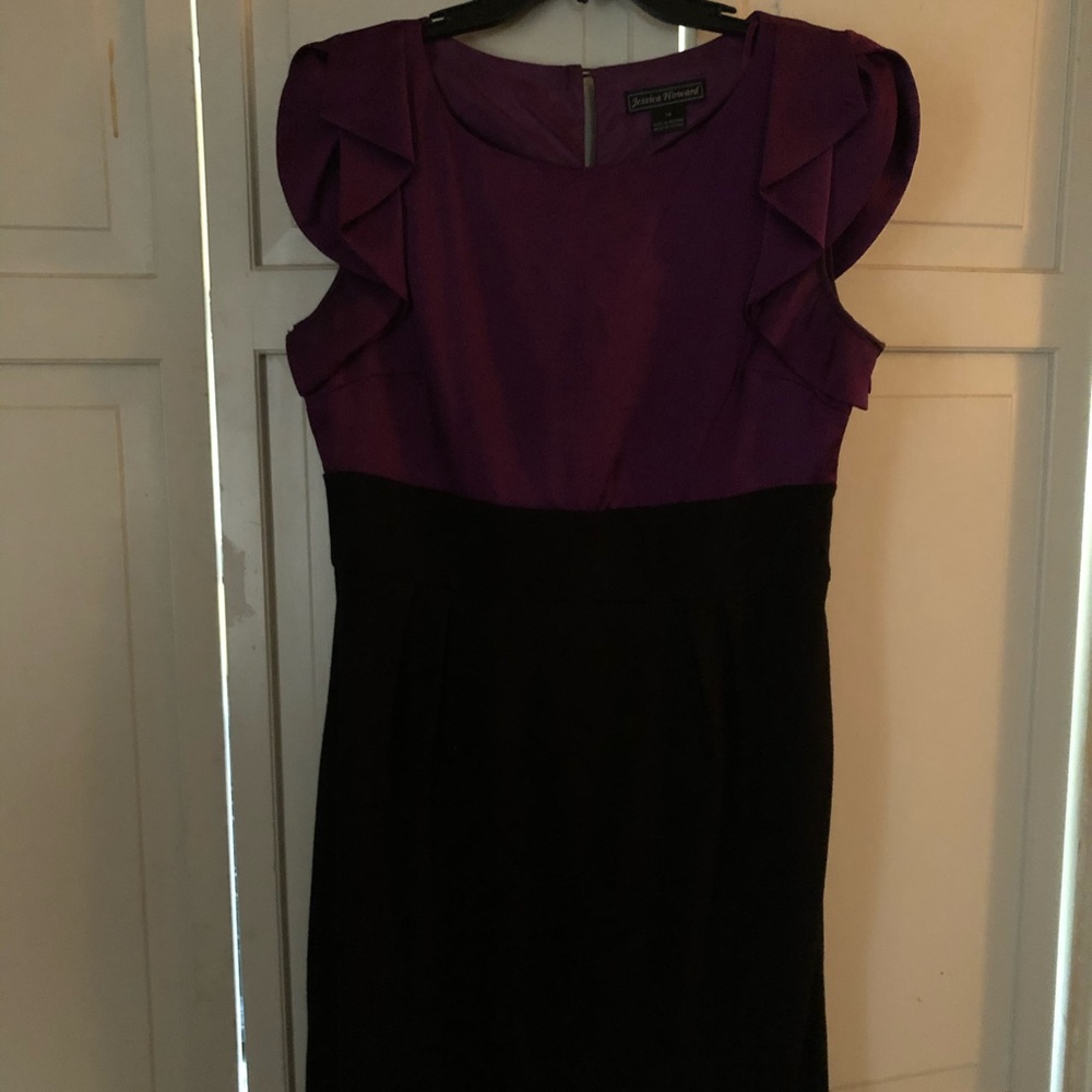 Purple and black Jessica Howard dress